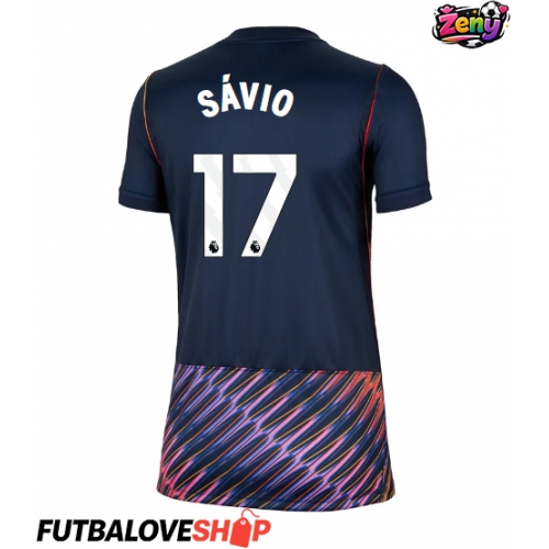 Dres Tottenham Hotspur Savio #17 Preč pre Ženy 2026-27 Krátky Rukáv